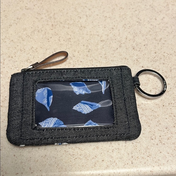 Vera Bradley Embroidered Anchor Keychain ID Pouch - Picture 3 of 6